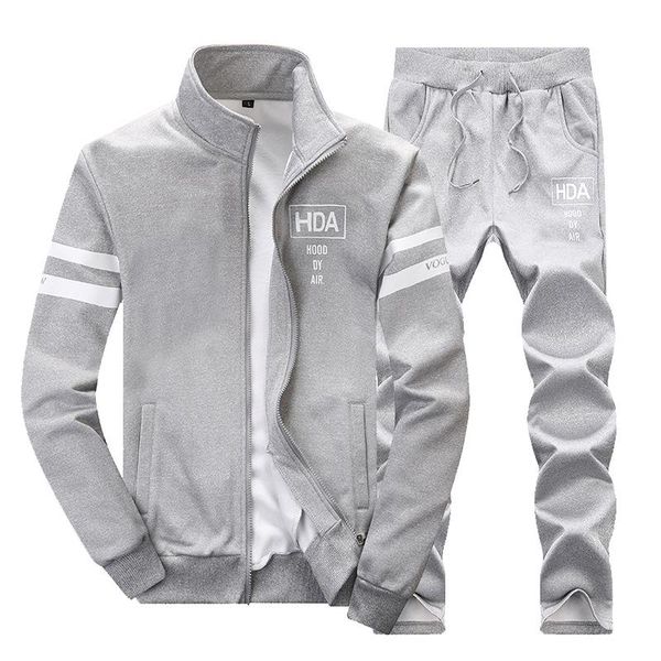 men's tracksuits autumn thin health suit, the korean version of slim cut cardigan suit for young students, Gray
men's tracksuits autumn thin health suit, the korean version of slim cut cardigan suit for young students, Gray
