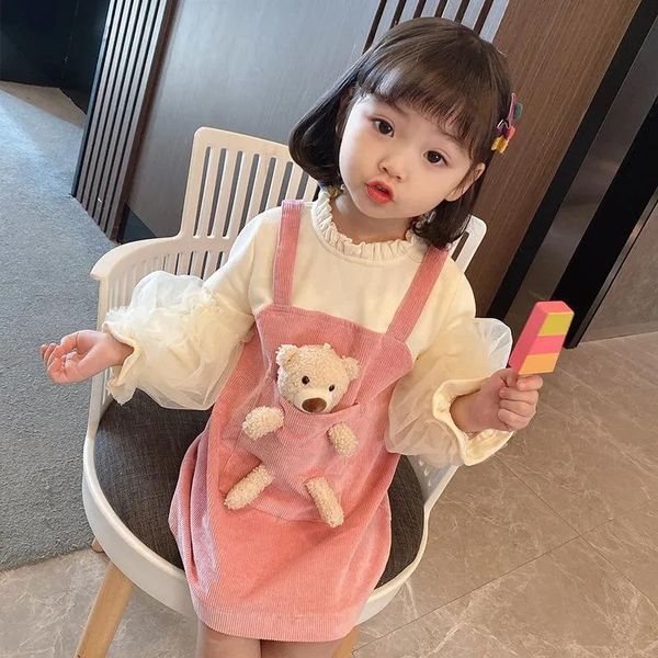 girl's dresses girls princess patchwork dress 2021 fashion party costumes kids casual outfits baby puff sleeve with bear gifts, Red;yellow
girl's dresses girls princess patchwork dress 2021 fashion party costumes kids casual outfits baby puff sleeve with bear gifts, Red;yellow