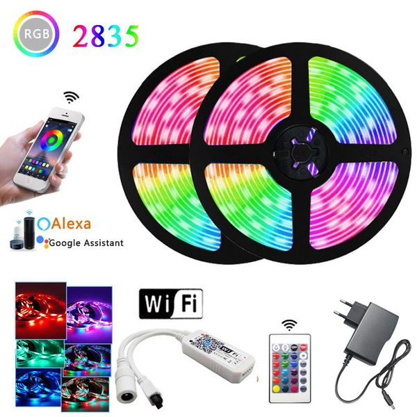 strips rgb led strip light dc12v smd 2835 5m 10m 15m waterproof tape flexible ribbon luces + ir wifi controller adapter
strips rgb led strip light dc12v smd 2835 5m 10m 15m waterproof tape flexible ribbon luces + ir wifi controller adapter