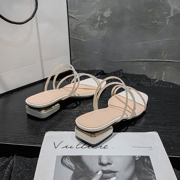 luxury slippers net red diamond sandals for 2021 summer two wear fashion flat bottom thick heel women's sho 41-43, Black
luxury slippers net red diamond sandals for 2021 summer two wear fashion flat bottom thick heel women's sho 41-43, Black