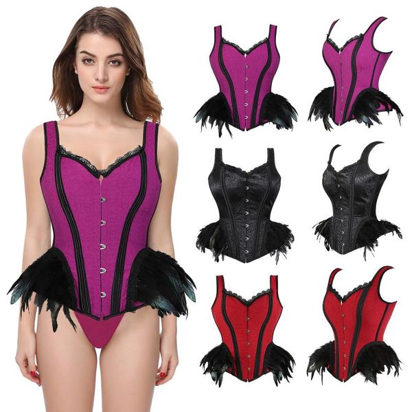 bustiers & corsets women lace body shaper bodysuit feathers cottin 12 plastic bones firm control shapewear sling corset bustier, Black;white
bustiers & corsets women lace body shaper bodysuit feathers cottin 12 plastic bones firm control shapewear sling corset bustier, Black;white