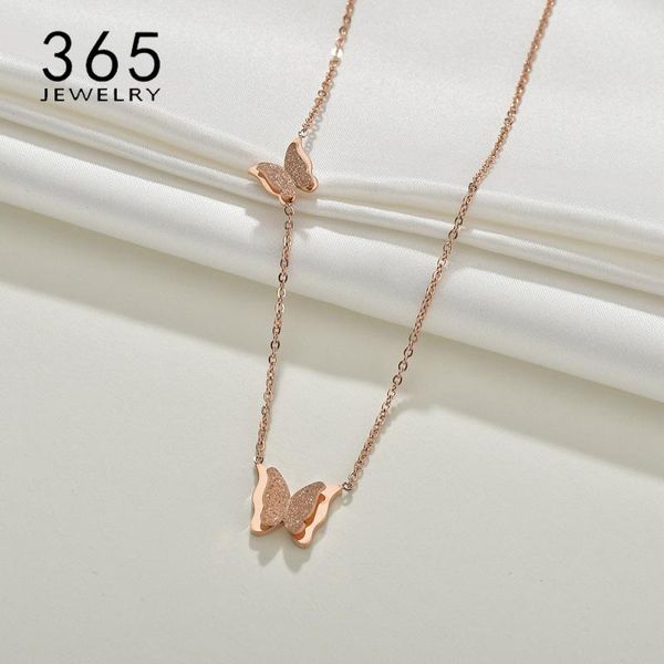 fashion butterfly necklace style jewellery flower rose gold color 316l stainless steel pendant party gift for girls chains, Silver
fashion butterfly necklace style jewellery flower rose gold color 316l stainless steel pendant party gift for girls chains, Silver