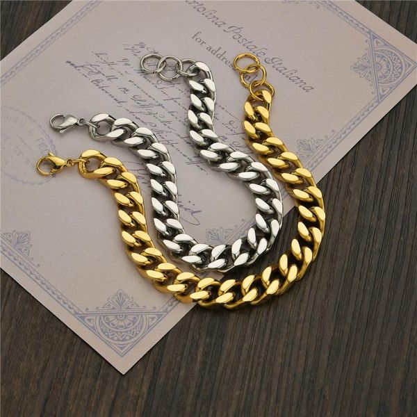 link, chain fashion 10.5mm bracelets gold sliver cuban link stainless steel for women men jewelry birthday gifts, Black
link, chain fashion 10.5mm bracelets gold sliver cuban link stainless steel for women men jewelry birthday gifts, Black