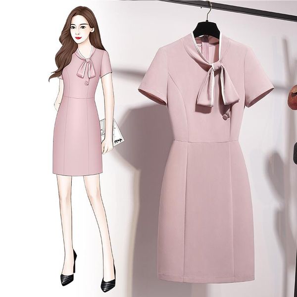 casual dresses business dress 2021 summer temperament goddess style front desk frock jewelry store high-end beauty salon workwear, Black;gray
casual dresses business dress 2021 summer temperament goddess style front desk frock jewelry store high-end beauty salon workwear, Black;gray
