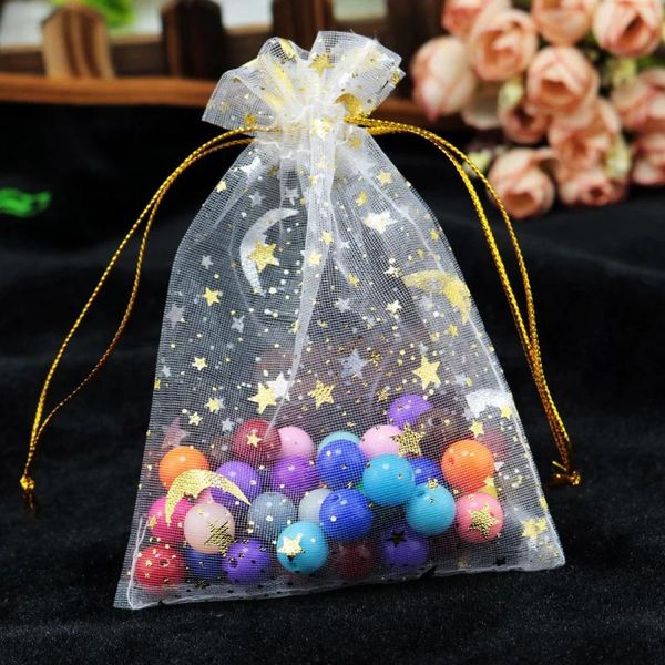 gift wrap 100pcs sheer organza drawstring pouches stars and moon jewelry candy packaging bags for valentine's day wedding party favor
gift wrap 100pcs sheer organza drawstring pouches stars and moon jewelry candy packaging bags for valentine's day wedding party favor