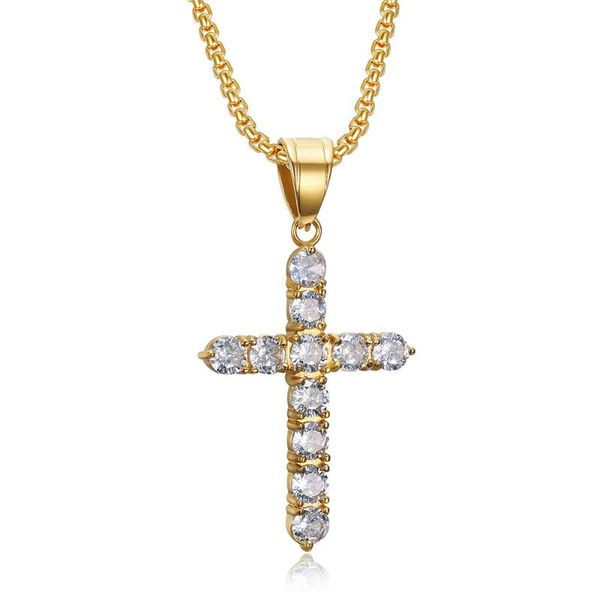 pendant necklaces fashion female cross pendants dropship gold color iced out bling cz jesus necklace for men/women hip hop jewelry, Silver
pendant necklaces fashion female cross pendants dropship gold color iced out bling cz jesus necklace for men/women hip hop jewelry, Silver