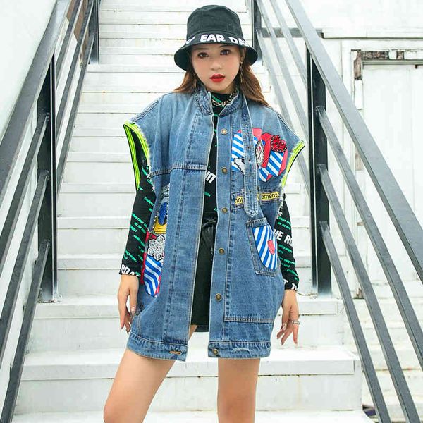 jackets autumn loose cartoon sequined denim jacket stand-up collar age reduction chic sleeveless hip-hop heavy industry tide brand vest, Black;brown
jackets autumn loose cartoon sequined denim jacket stand-up collar age reduction chic sleeveless hip-hop heavy industry tide brand vest, Black;brown