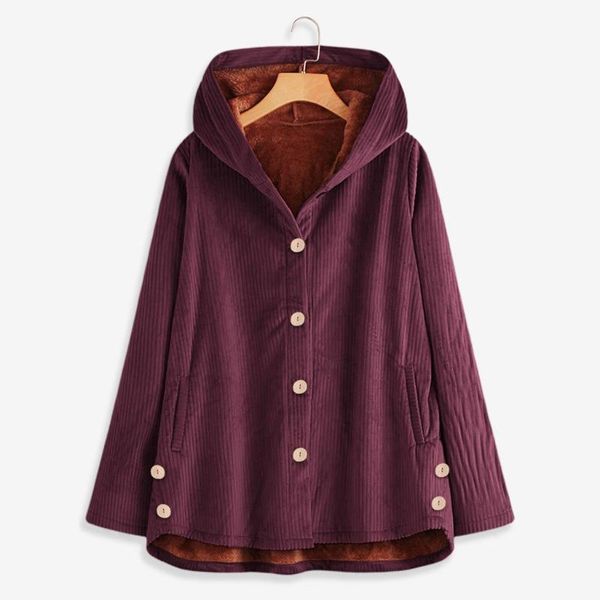 women's jackets womens plus size coat winter solid hooded pockets thicker warm outwear woman button coats oversize, Black;brown
women's jackets womens plus size coat winter solid hooded pockets thicker warm outwear woman button coats oversize, Black;brown