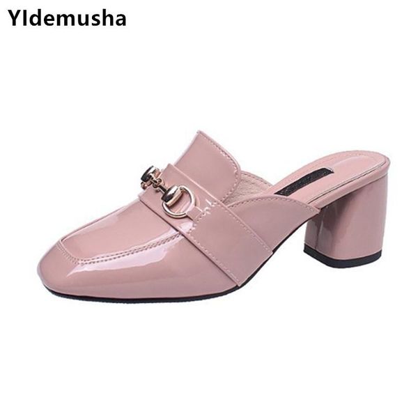 slippers 2021 spring summer women pu leather buckle pointed toe flat shoe woman slip on med heels loafers mules flip flops, Black
slippers 2021 spring summer women pu leather buckle pointed toe flat shoe woman slip on med heels loafers mules flip flops, Black