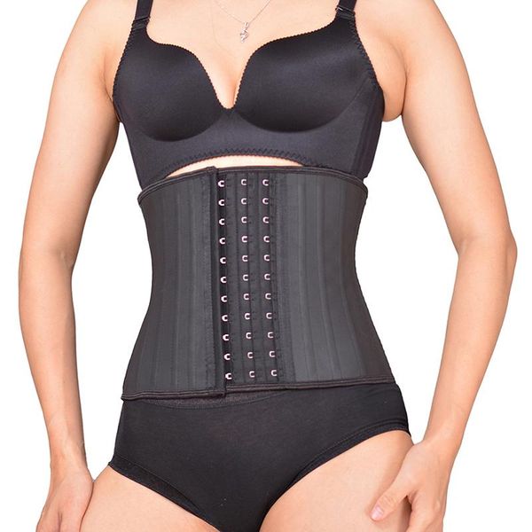 women's shapers 9 inch short torso latex corset waist trainer 25 steel boned body shaper slimming shapewear, Black;white
women's shapers 9 inch short torso latex corset waist trainer 25 steel boned body shaper slimming shapewear, Black;white
