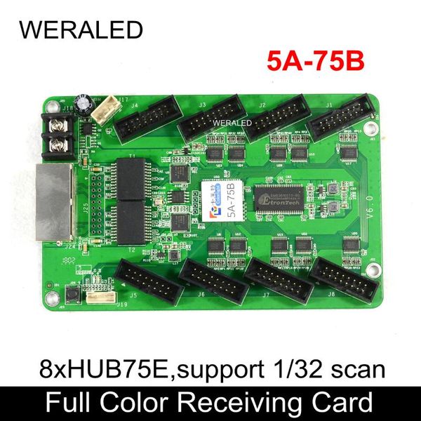 colorlight 5a-75b synchronous receiving card 8xhub75e ports full color led video display support 256x256 pixels modules
colorlight 5a-75b synchronous receiving card 8xhub75e ports full color led video display support 256x256 pixels modules