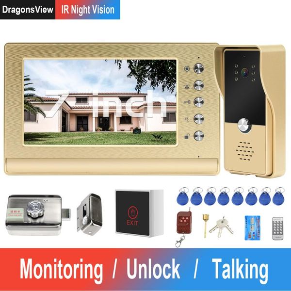 wired video intercom with lock home door access control system kit phone 7 inch monitor rfid electronic phones
wired video intercom with lock home door access control system kit phone 7 inch monitor rfid electronic phones