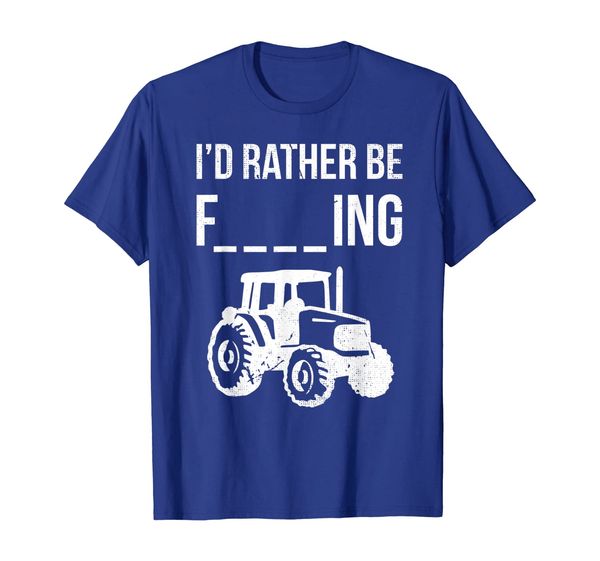id rather be farming saying tractor farmer slogan design t-shirt, White;black 
id rather be farming saying tractor farmer slogan design t-shirt, White;black