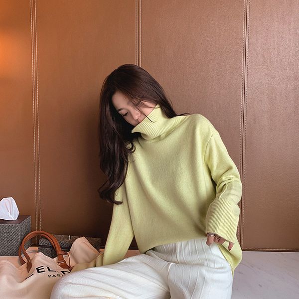 turtleneck solid color sweater women thicken oversized lazy wind fall winter outer wear net red pullover knit 210520, White;black
turtleneck solid color sweater women thicken oversized lazy wind fall winter outer wear net red pullover knit 210520, White;black