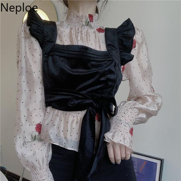 neploe vintage korean blouse women puff sleeve pink shirts blusas mujer de moda 2021 elegant turtleneck blouses bandage women's &, White
neploe vintage korean blouse women puff sleeve pink shirts blusas mujer de moda 2021 elegant turtleneck blouses bandage women's &, White
