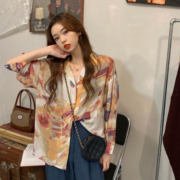 hipster vintage style loose long sleeve autumn women's clothing print blouses fashion brand shirts ladies &, White
hipster vintage style loose long sleeve autumn women's clothing print blouses fashion brand shirts ladies &, White