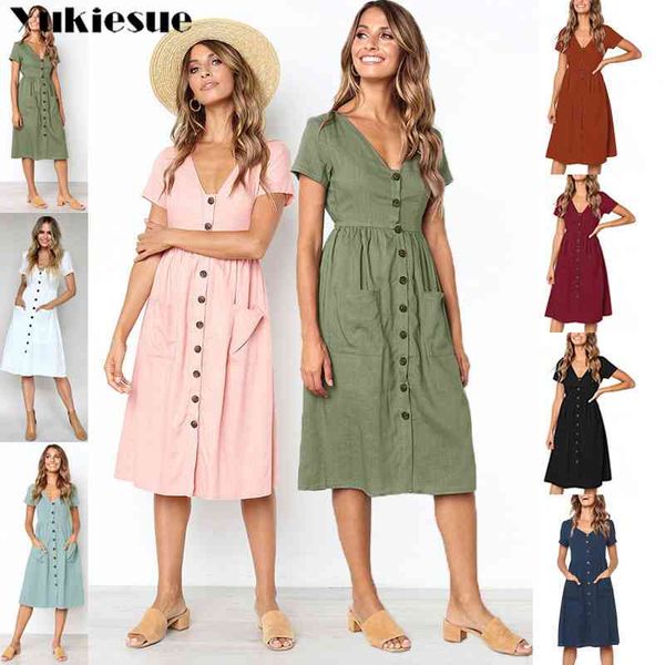 summer dress women boho es women's cotton linen vintage beach party club v neck bodycon female plus size 210518, Black;gray
summer dress women boho es women's cotton linen vintage beach party club v neck bodycon female plus size 210518, Black;gray