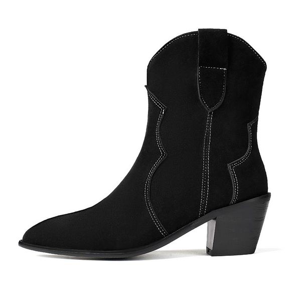 boots winter for woman fashion consice slip on pure color apricot pointed toe block heels ankle 34-46, Black
boots winter for woman fashion consice slip on pure color apricot pointed toe block heels ankle 34-46, Black