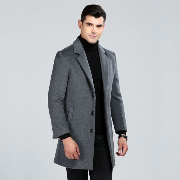 men's wool & blends m-3xl large size wool coat men long style business woolen trench coats male turn down collar single breasted slim o, Black
men's wool & blends m-3xl large size wool coat men long style business woolen trench coats male turn down collar single breasted slim o, Black