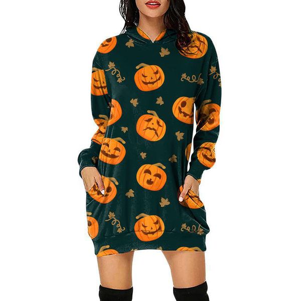 halloween horror little skull hooded long-sleeved women's long sweater loose, comfortable and soft, Black
halloween horror little skull hooded long-sleeved women's long sweater loose, comfortable and soft, Black
