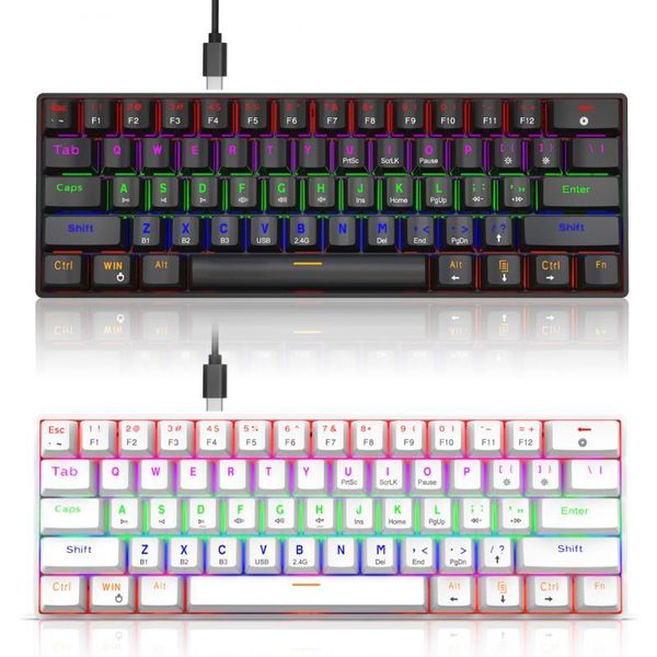 keyboards l800 mechanical keyboard 3-mode 61 keys rgb support bt5.0/2.4g/usb wired connection with blue switches
keyboards l800 mechanical keyboard 3-mode 61 keys rgb support bt5.0/2.4g/usb wired connection with blue switches