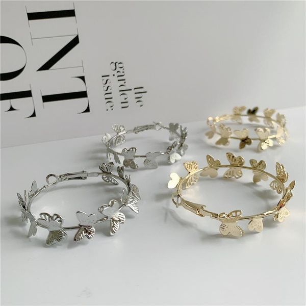 origin summer unique design c shape gold silver color butterfly hoop earings for women elegant circle metal jewelry gift & huggie, Golden;silver
origin summer unique design c shape gold silver color butterfly hoop earings for women elegant circle metal jewelry gift & huggie, Golden;silver