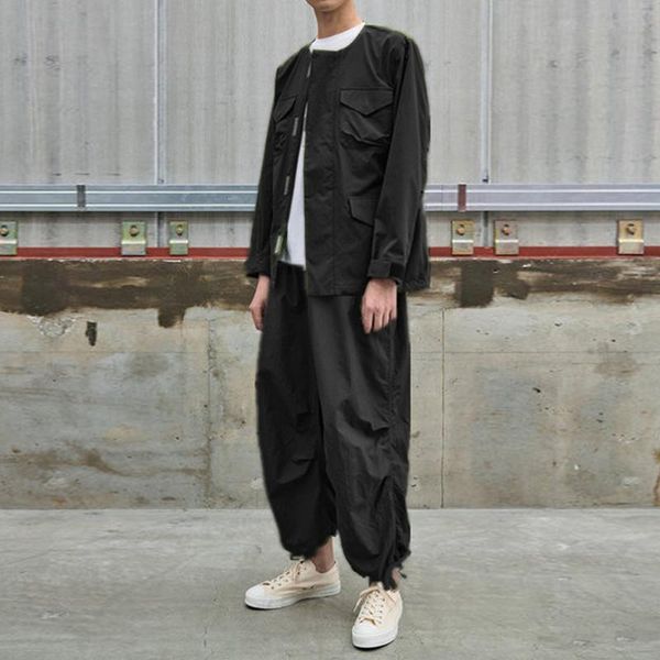 men's pants leggings summer military style overalls loose wide leg elastic lace up radish casual, Black
men's pants leggings summer military style overalls loose wide leg elastic lace up radish casual, Black