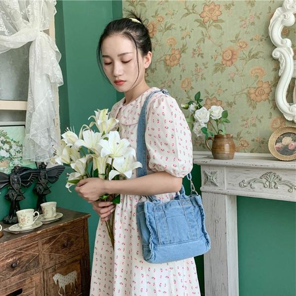 duffel bags retro travel fashion denim blue for women portable cross body womens shoulder bag zipper closure
duffel bags retro travel fashion denim blue for women portable cross body womens shoulder bag zipper closure