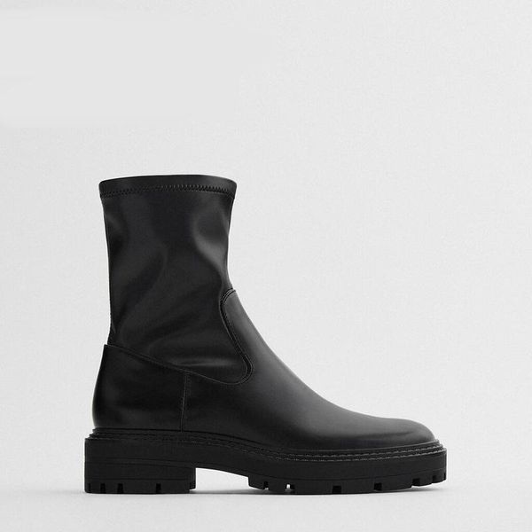 boots round toe solid ladies zip boot footwear thick sole low heels all match shoes z3671, Black
boots round toe solid ladies zip boot footwear thick sole low heels all match shoes z3671, Black
