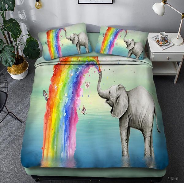 african safari animal printed duvet cover rainbow elephant bedding set for kids boys 3d theme bedclothes with pillow case sets
african safari animal printed duvet cover rainbow elephant bedding set for kids boys 3d theme bedclothes with pillow case sets