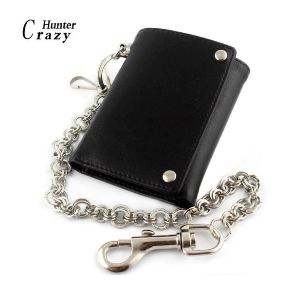 wallets mens boys trifold leather biker trucker wallet with a long metal ring key chain, Red;black
wallets mens boys trifold leather biker trucker wallet with a long metal ring key chain, Red;black