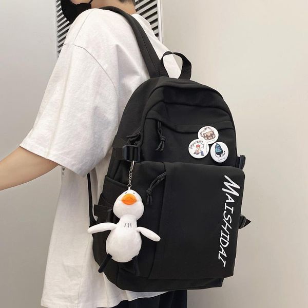 backpack large capacity pure color students casual minimalist style boys girls schoolbag waterproof computer travel bag
backpack large capacity pure color students casual minimalist style boys girls schoolbag waterproof computer travel bag