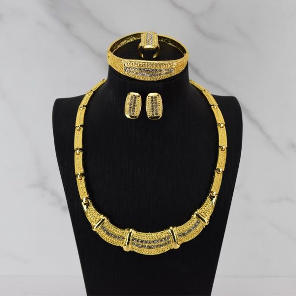 earrings & necklace 2021 fashion african nigerian ring pendant bracelet jewelry charm dubai gold sets for women wedding bridal, Silver
earrings & necklace 2021 fashion african nigerian ring pendant bracelet jewelry charm dubai gold sets for women wedding bridal, Silver