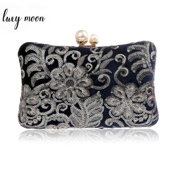 vintage clutch bags for women navy blue black sequin clutch purse and handbags elegant flower pattern shoulder bag
vintage clutch bags for women navy blue black sequin clutch purse and handbags elegant flower pattern shoulder bag