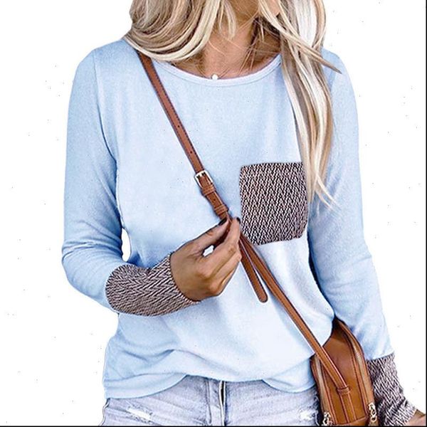 patchwork pockets women long sleeve t shirts cotton blue autumn loose casual 5xl plus size tee ladies, White
patchwork pockets women long sleeve t shirts cotton blue autumn loose casual 5xl plus size tee ladies, White