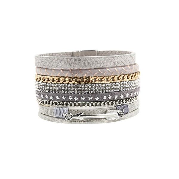 tennis bracelet pu leather bracelets&bangles for women pulseira multi rows rhinestone star stud chain set arrow wrist band, Golden;silver
tennis bracelet pu leather bracelets&bangles for women pulseira multi rows rhinestone star stud chain set arrow wrist band, Golden;silver