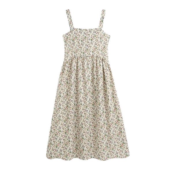 women chic fashion floral print pleated long dress vintage elegant backless spaghetti strap dresses girls chic outfits 210520, Black;gray
women chic fashion floral print pleated long dress vintage elegant backless spaghetti strap dresses girls chic outfits 210520, Black;gray