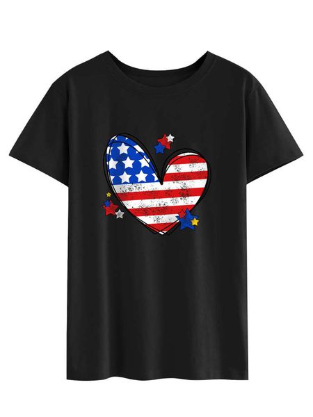 love independence day element lovers round neck short sleeve t shirt cute print, White
love independence day element lovers round neck short sleeve t shirt cute print, White