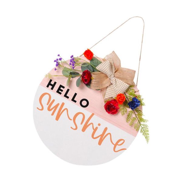 decorative flowers & wreaths 1pc emulated flower hanging plate front door board decoration
decorative flowers & wreaths 1pc emulated flower hanging plate front door board decoration