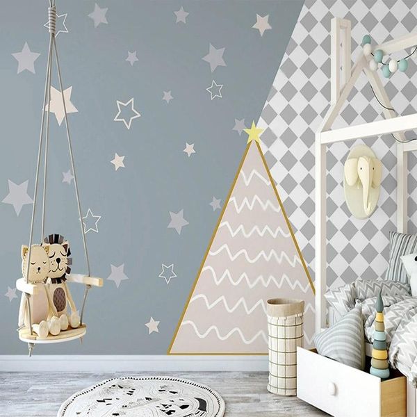 wallpapers custom self-adhesive waterproof mural wallpaper nordic hand-painted simple geometric starry sky children's room murals
wallpapers custom self-adhesive waterproof mural wallpaper nordic hand-painted simple geometric starry sky children's room murals