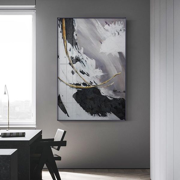 modern abstract black white grey wall poster print gold foil canvas art painting for living room bedroom scandinavian home decor paintings
modern abstract black white grey wall poster print gold foil canvas art painting for living room bedroom scandinavian home decor paintings