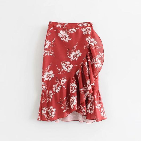 skirts 2021 women chic floral print laminated ruffles midi skirt faldas mujer ladies sweet button mid-calf qun325, Black
skirts 2021 women chic floral print laminated ruffles midi skirt faldas mujer ladies sweet button mid-calf qun325, Black