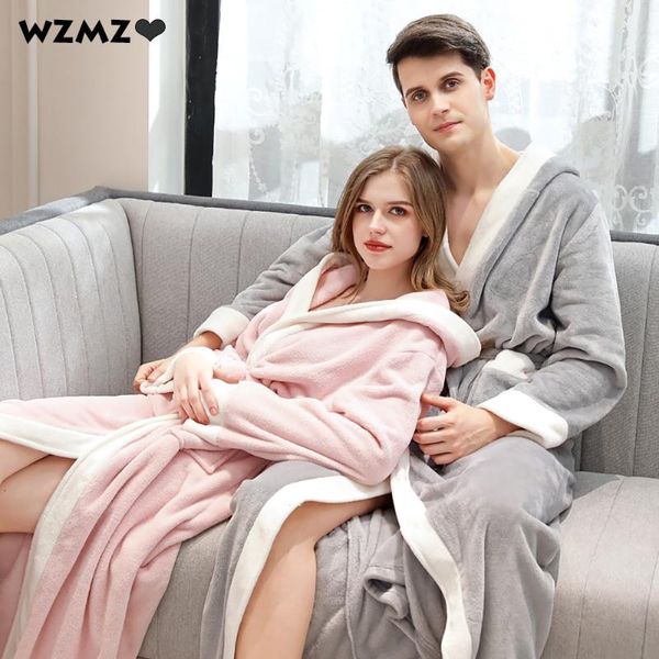 women's sleepwear v neck hooded flannel bathrobe autumn winter female thick warm long dresses robes for women night dress patchwork pij, Black;red
women's sleepwear v neck hooded flannel bathrobe autumn winter female thick warm long dresses robes for women night dress patchwork pij, Black;red