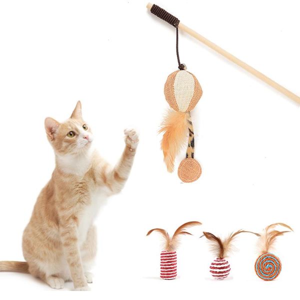 cat toys 7pcs pet toy kitten interactive tease wand feather rod teething stick fishing game funny supplies
cat toys 7pcs pet toy kitten interactive tease wand feather rod teething stick fishing game funny supplies