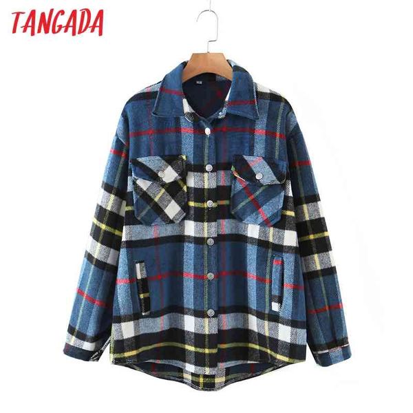 women spring plaid pattern jacket ladies long sleeve oversize boy friend coat qw80 210416, Black;brown
women spring plaid pattern jacket ladies long sleeve oversize boy friend coat qw80 210416, Black;brown