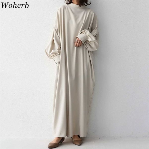 japanese style casual loose maxi dress women long lantren sleeve shirt dresses vintage robe solid vestido 210519, Black;gray
japanese style casual loose maxi dress women long lantren sleeve shirt dresses vintage robe solid vestido 210519, Black;gray