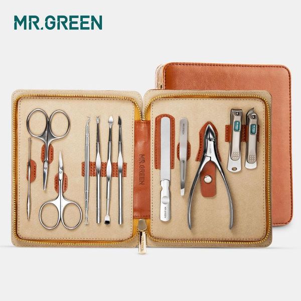 nail art equipment mr.green 12 in1 manicure set stainless clippers cuticle utility tools care grooming kit clipper, Silver
nail art equipment mr.green 12 in1 manicure set stainless clippers cuticle utility tools care grooming kit clipper, Silver