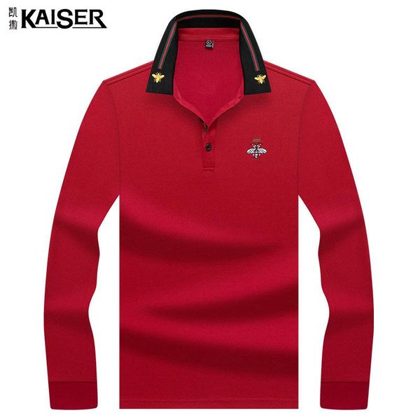 men's polo shirt men clothing 2021 autumn fit spot embroidery long sleeve daily leisure business fashion cotton blend, White;black
men's polo shirt men clothing 2021 autumn fit spot embroidery long sleeve daily leisure business fashion cotton blend, White;black