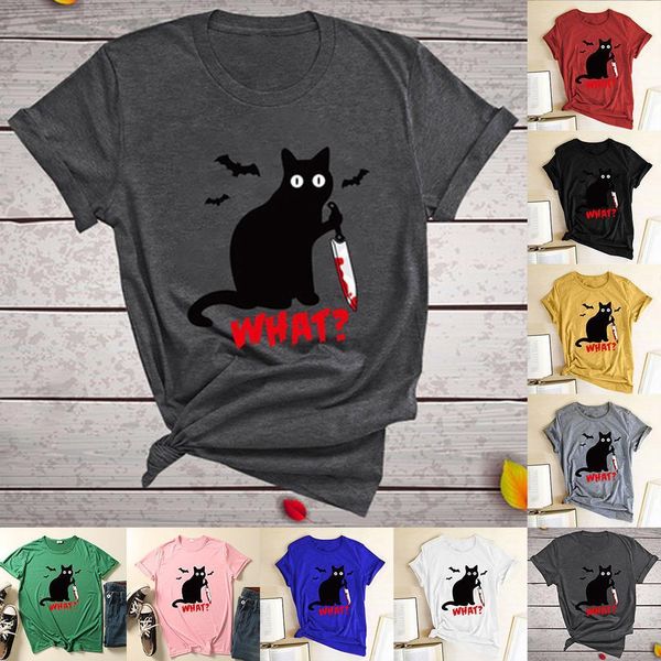 tshirts harajuku graphic halloween black women cat letter funny print o neck, White
tshirts harajuku graphic halloween black women cat letter funny print o neck, White