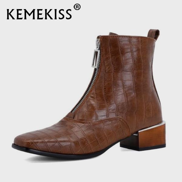 boots kemekiss plus size 34-48 women ankle fashion zipper high heel winter shoes woman warm short boot office lady footwear, Black
boots kemekiss plus size 34-48 women ankle fashion zipper high heel winter shoes woman warm short boot office lady footwear, Black